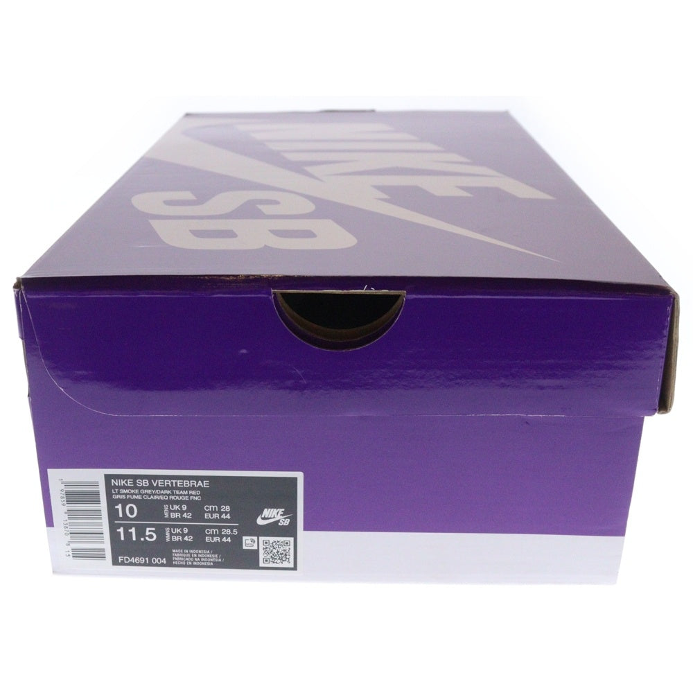 NIKE SB(ナイキエスビー) VERTEBRAE LIGHT SMOKE GREY DARK SMOKE GREY BLACK DARK TEAM RED ローカットスニーカー FD4691-004