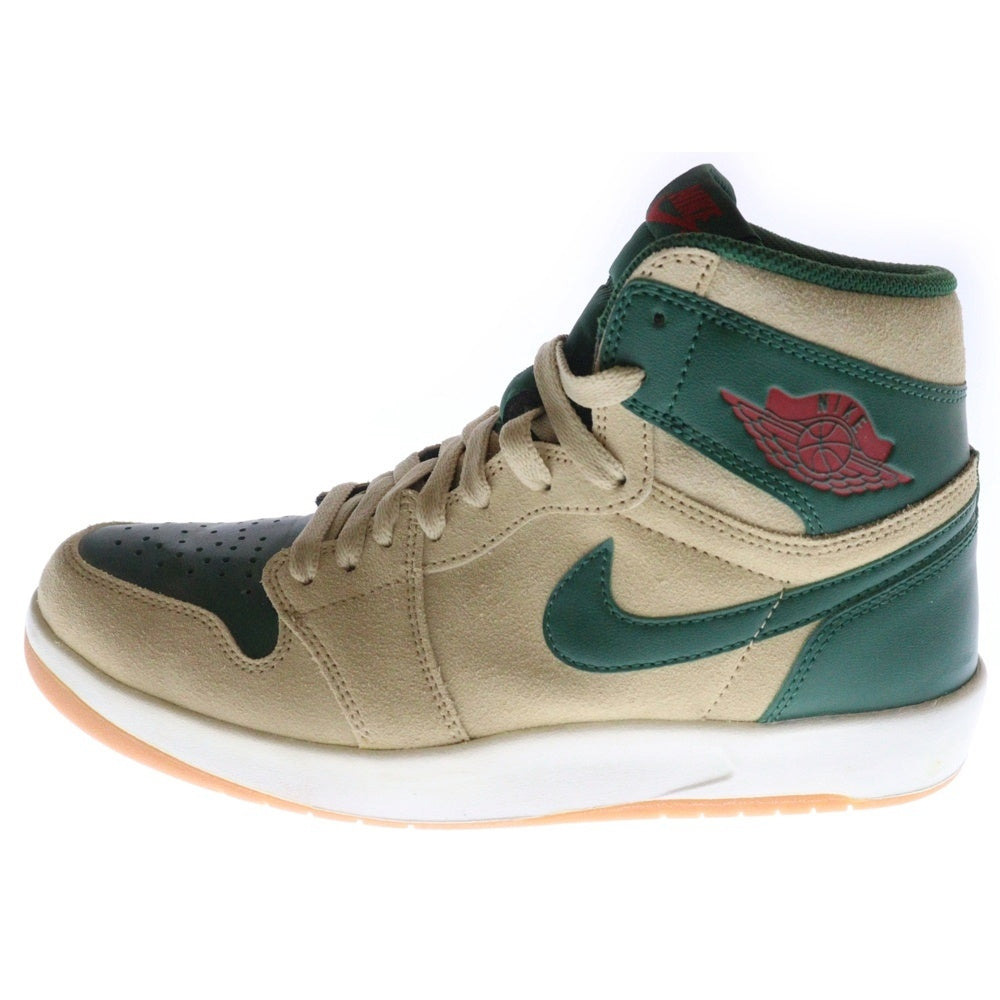 NIKE(ナイキ) 【観賞用 2015年製】 AIR JORDAN 1 HIGH THE RETURN エアジョーダン 1 ハイザリターン ハイカットスニーカー ベージュ/グリーン US8.5/26.5cm 768861-206