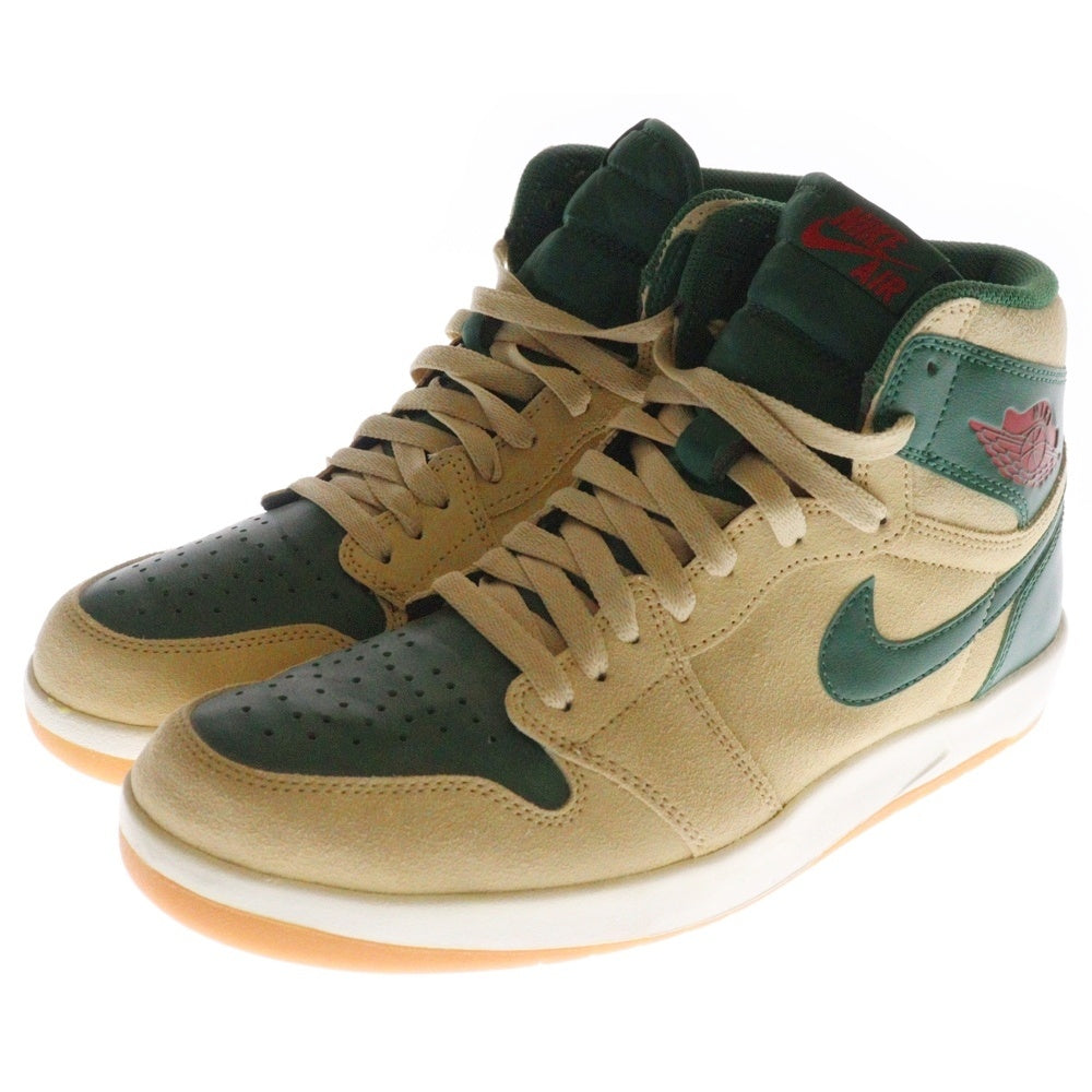 NIKE(ナイキ) 【観賞用 2015年製】 AIR JORDAN 1 HIGH THE RETURN エアジョーダン 1 ハイザリターン ハイカットスニーカー ベージュ/グリーン US8.5/26.5cm 768861-206