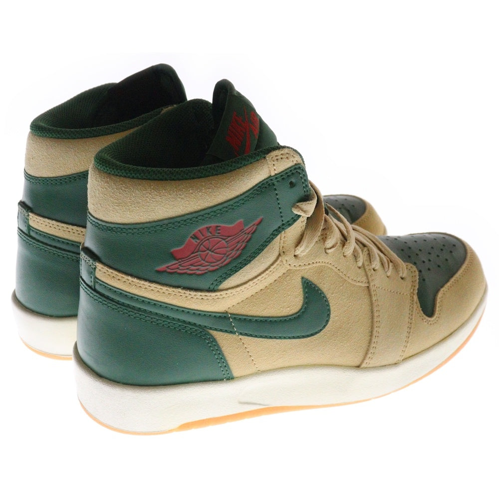 NIKE(ナイキ) 【観賞用 2015年製】 AIR JORDAN 1 HIGH THE RETURN エアジョーダン 1 ハイザリターン ハイカットスニーカー ベージュ/グリーン US8.5/26.5cm 768861-206