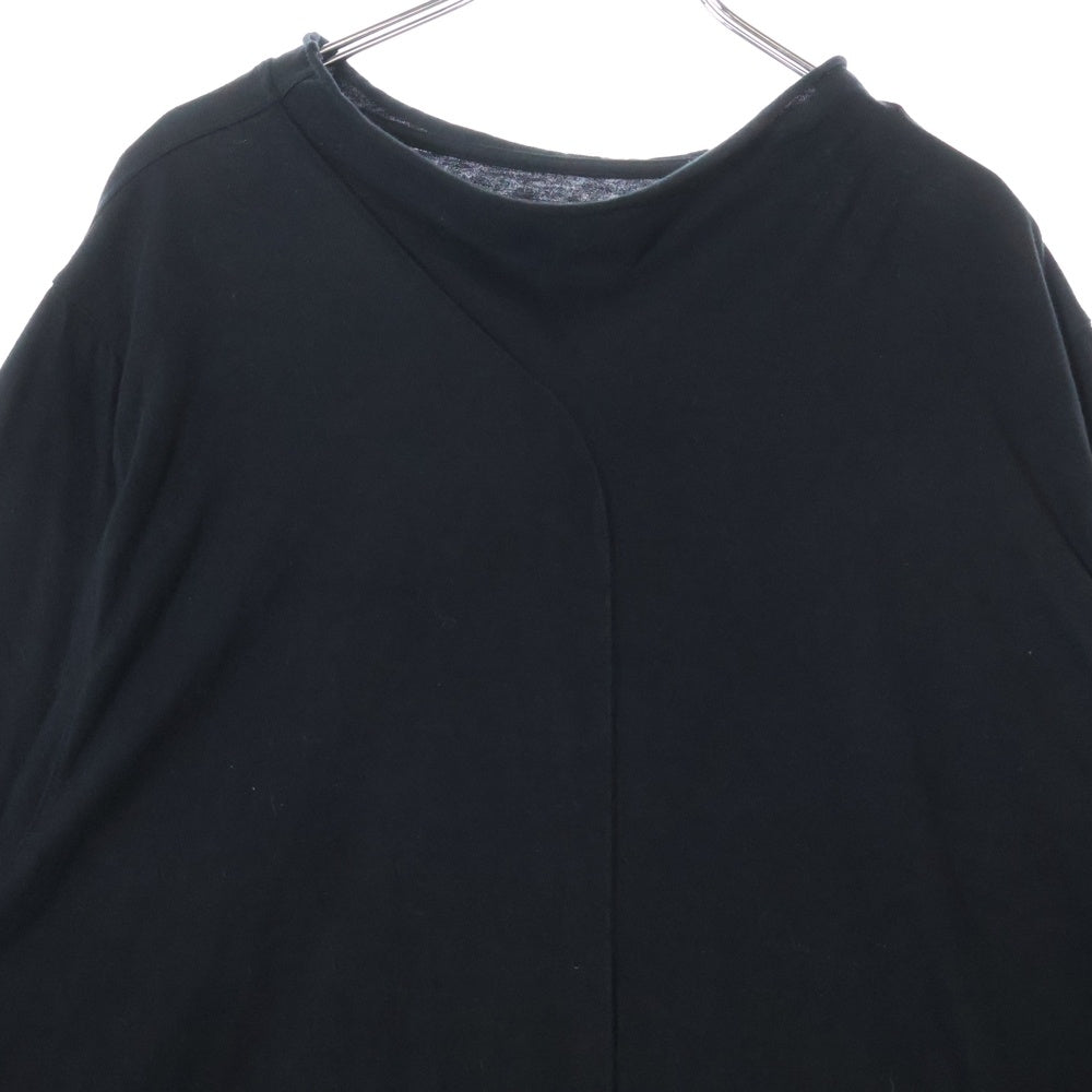 DRKSHDW(ダークシャドウ) 21SS PHLEG TEE ステッチ加工 オーバーサイズTシャツ 半袖クルーネックカットソー ブラック DU21S2267-RN