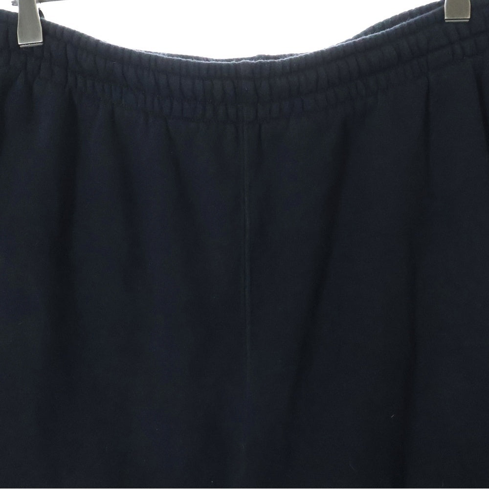 OFF-WHITE(オフホワイト) CARAVAG DIAG SHORTS カットオフ加工 スウェットショーツ ハーフパンツ ブラック OMCI006C99FLE005