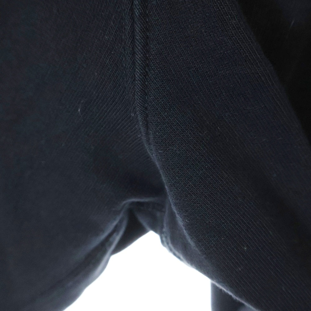 OFF-WHITE(オフホワイト) CARAVAG PAINT SHORTS カットオフ加工 スウェットショーツ ハーフパンツ ブラック OMCI006C99FLE006