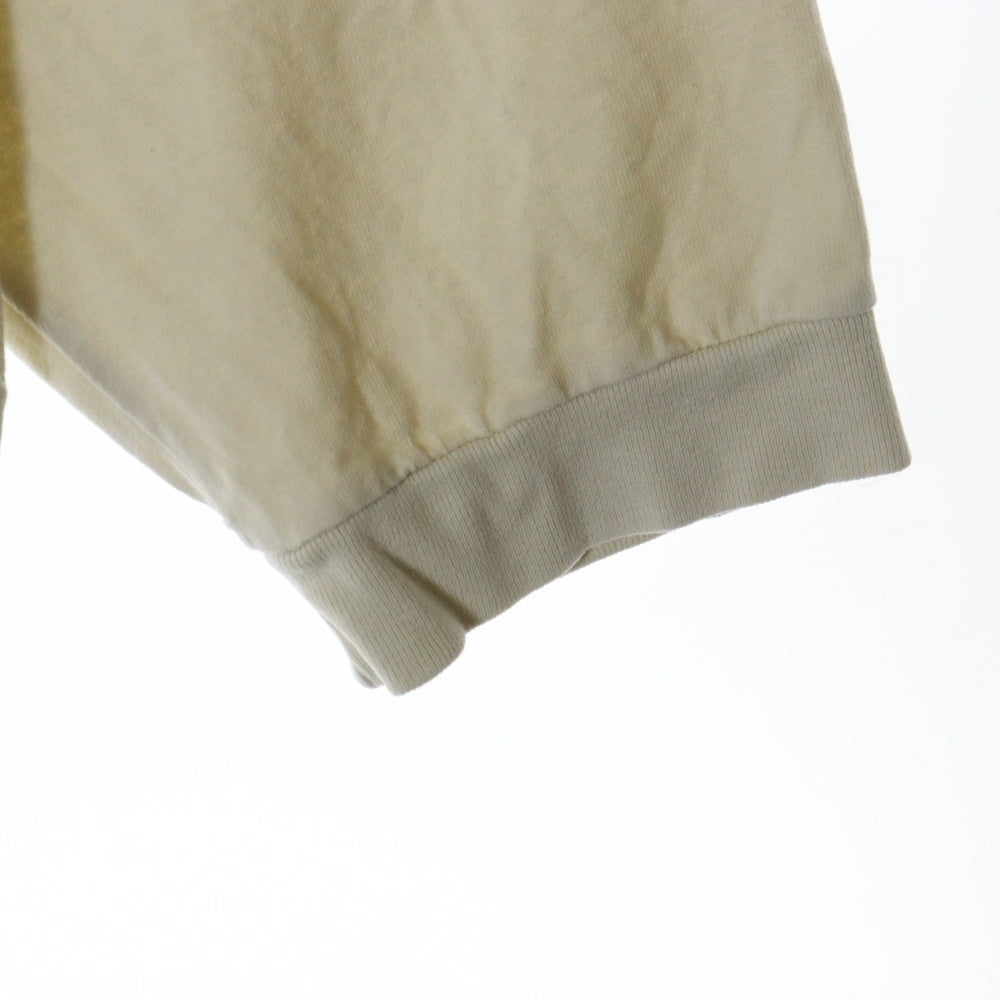 RRR123 RIVINGTON roi Rebis(リヴィントンロイレビス) FIN DU MONE LS TEE 両面グラフィックプリントTシャツ 長袖クルーネックカットソー アイボリー