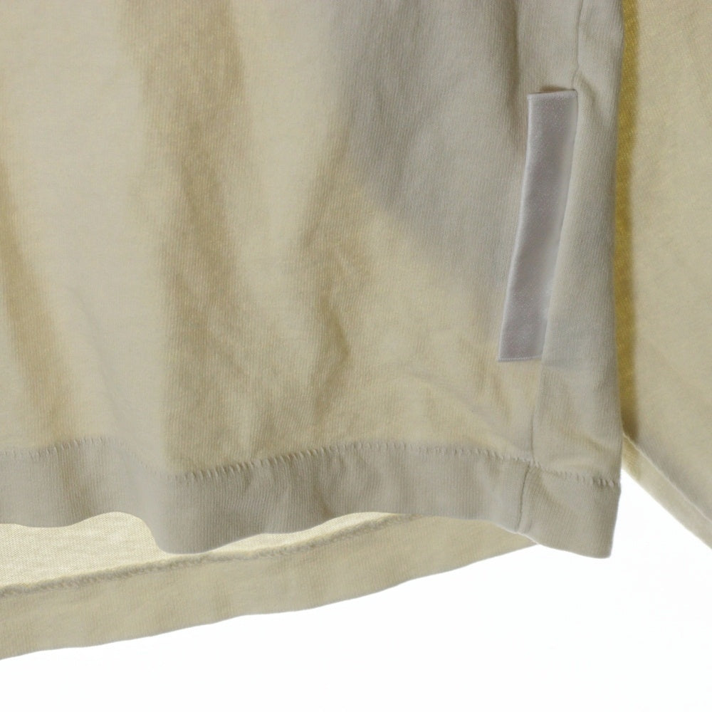 RRR123 RIVINGTON roi Rebis(リヴィントンロイレビス) FIN DU MONE LS TEE 両面グラフィックプリントTシャツ 長袖クルーネックカットソー アイボリー