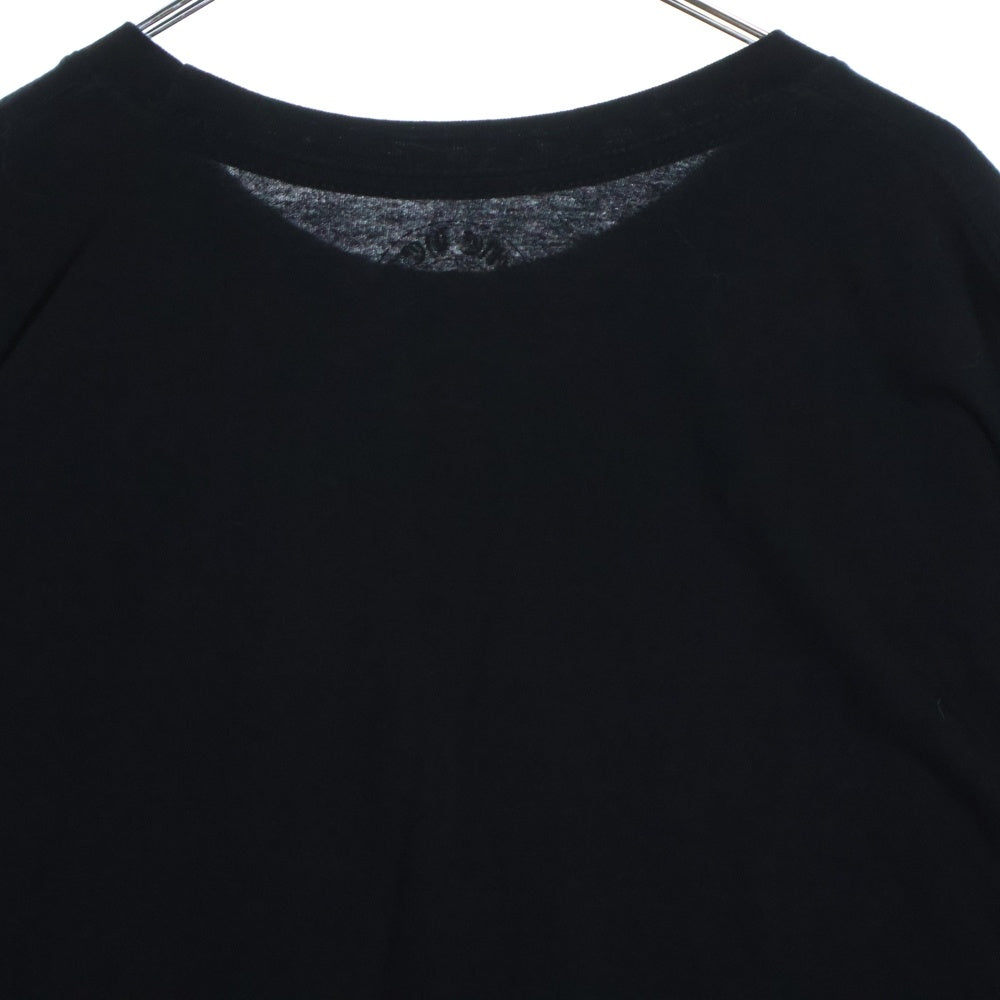 CHROME HEARTS(クロムハーツ) NECK LOGO L/S TEE ネックロゴ プリントTシャツ 長袖クルーネックカットソー ブラック