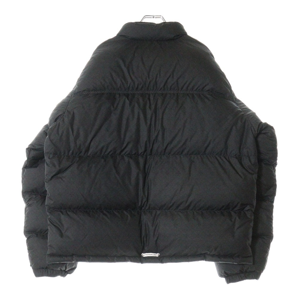 CHROME HEARTS(クロムハーツ) STIFF V2 FBRC スティッフ CHプラス総柄 クロスボールボタン ナイロンダウンジャケット ブラック/シルバー