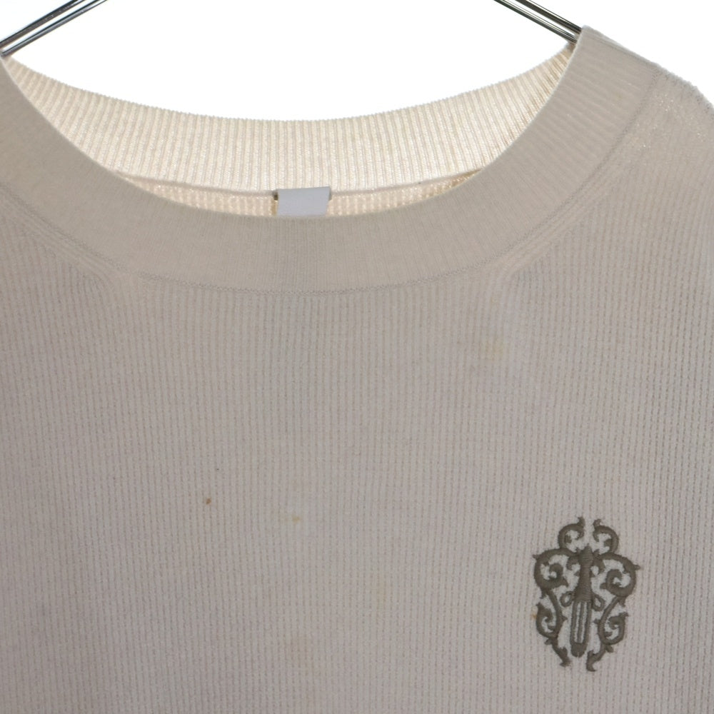 CHROME HEARTS(クロムハーツ) ヴァインダガー クロールラベル カシミヤ クルーネックニット セーター ベージュ