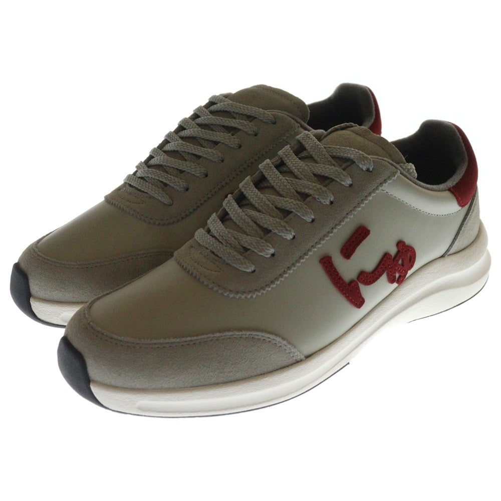 Sangacio(サンガッチョ) にゅBLOW GRAY BORDEAUX レザーローカットスニーカー グレー/ボルドー US9.5/27.5cm