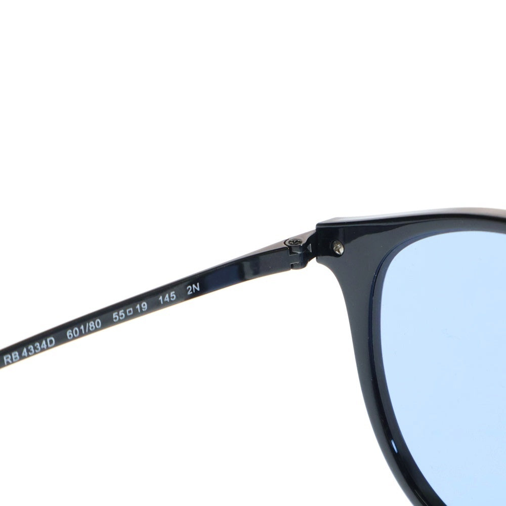 Ray Ban(レイバン) RB4334D ボストンフレーム カラーレンズ サングラス メガネ 眼鏡 ブラック/ブルー