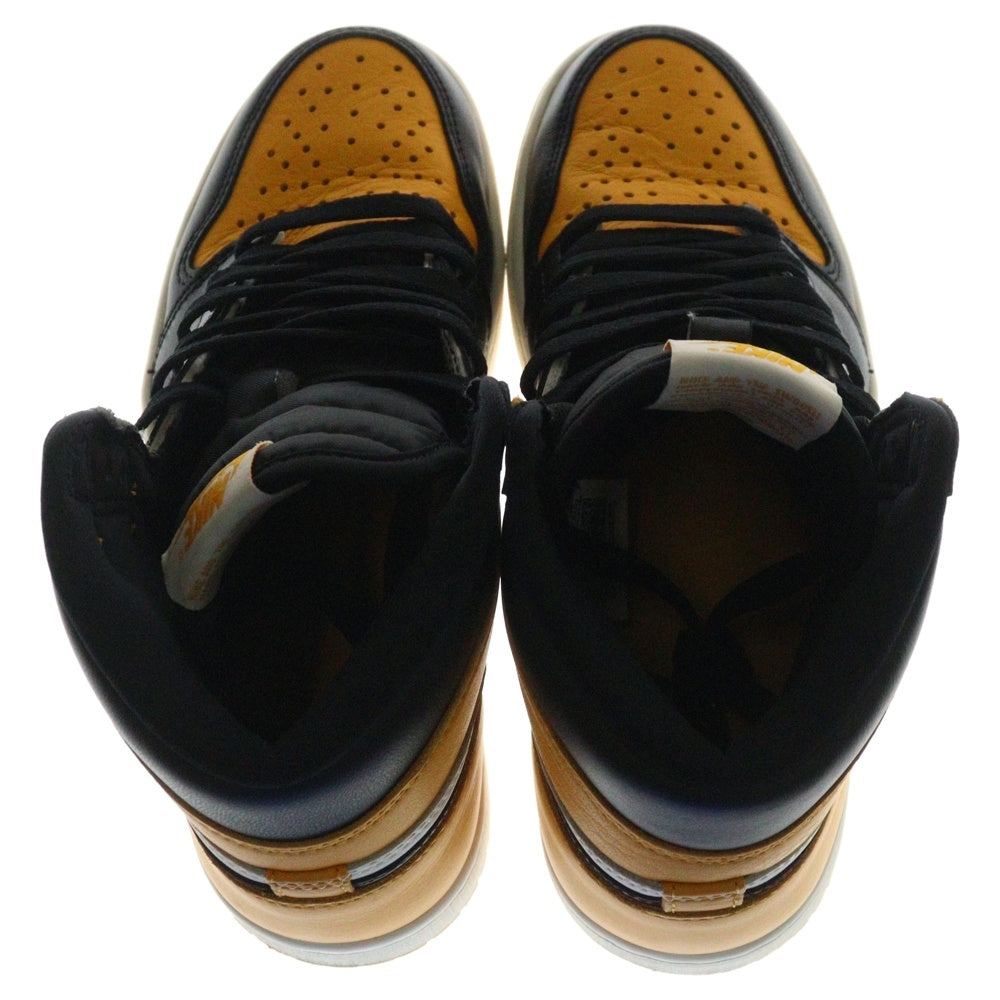 NIKE(ナイキ) AIR JORDAN 1 RETRO HIGH OG TAXI エアジョーダン1 レトロ タクシー ハイカットスニーカー イエロー/ホワイト/ブラック US6.5/24.5cm レディース 555088-711