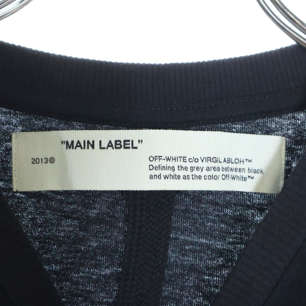 OFF-WHITE(オフホワイト) LAND SCAPE ランド スケープ ペイント 両面プリント クルーネック カットソー 半袖Tシャツ ブラック OMMAA027G19185009