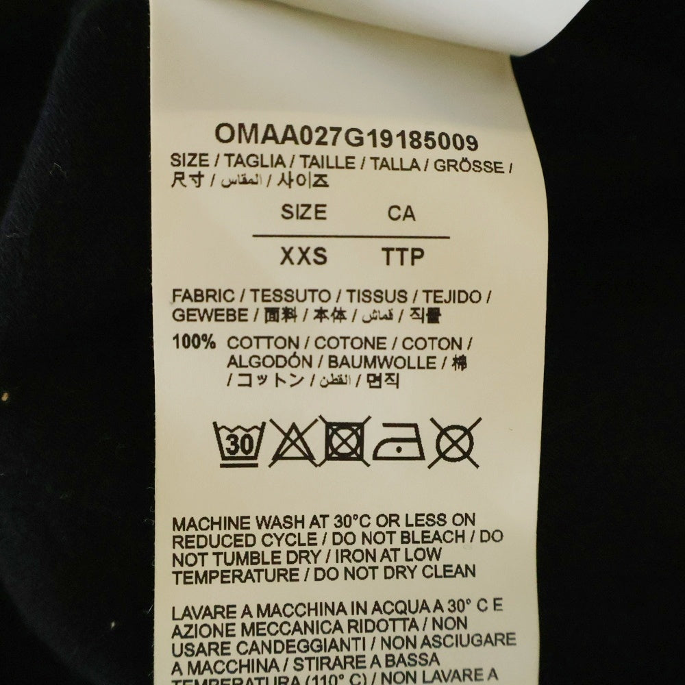 OFF-WHITE(オフホワイト) LAND SCAPE ランド スケープ ペイント 両面プリント クルーネック カットソー 半袖Tシャツ ブラック OMMAA027G19185009