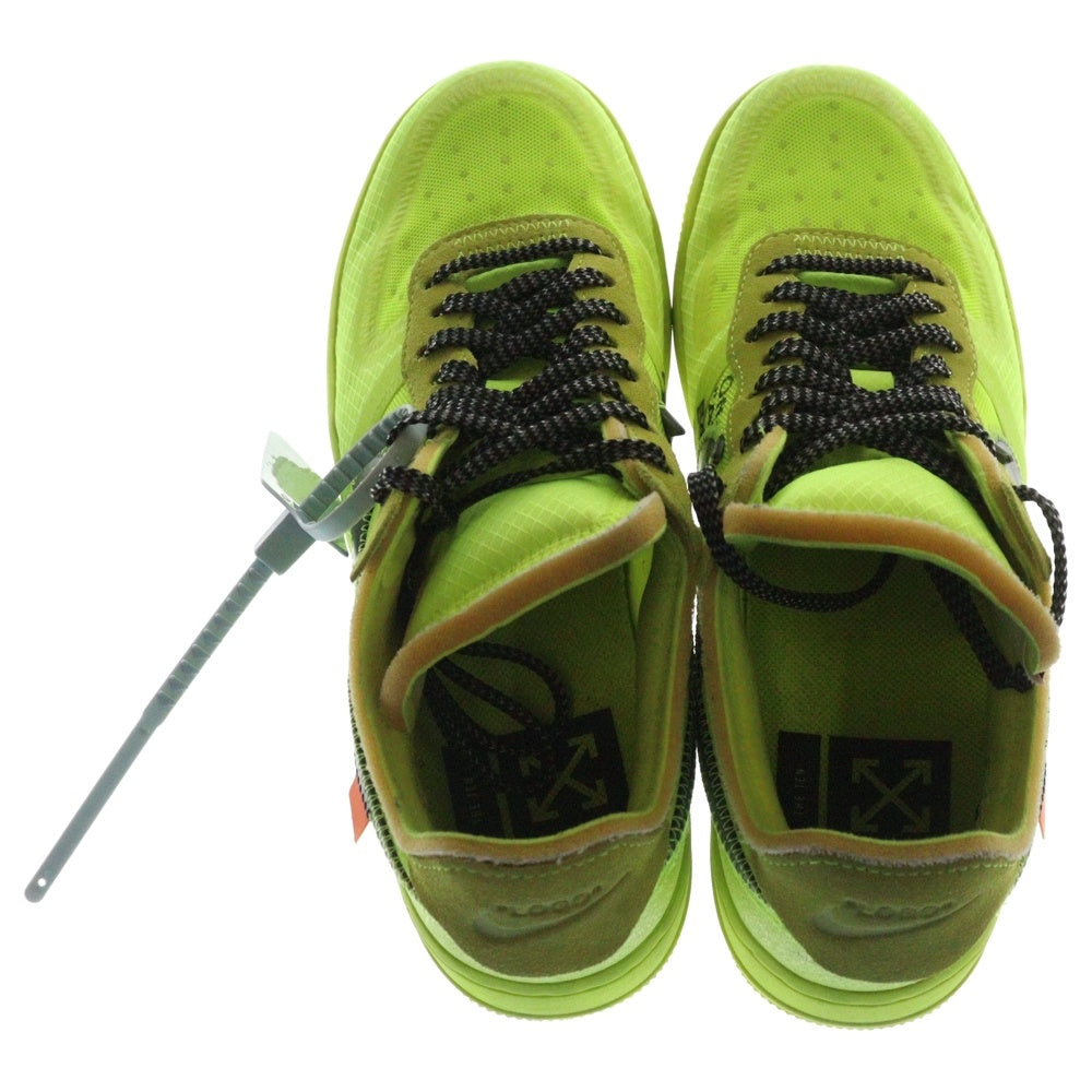 NIKE(ナイキ) ×OFF-WHITE THE 10 AIR FORCE 1 LOW VOLT オフホワイト エアフォースワン ボルト ローカットスニーカー イエロー US7/25cm AO4606-700
