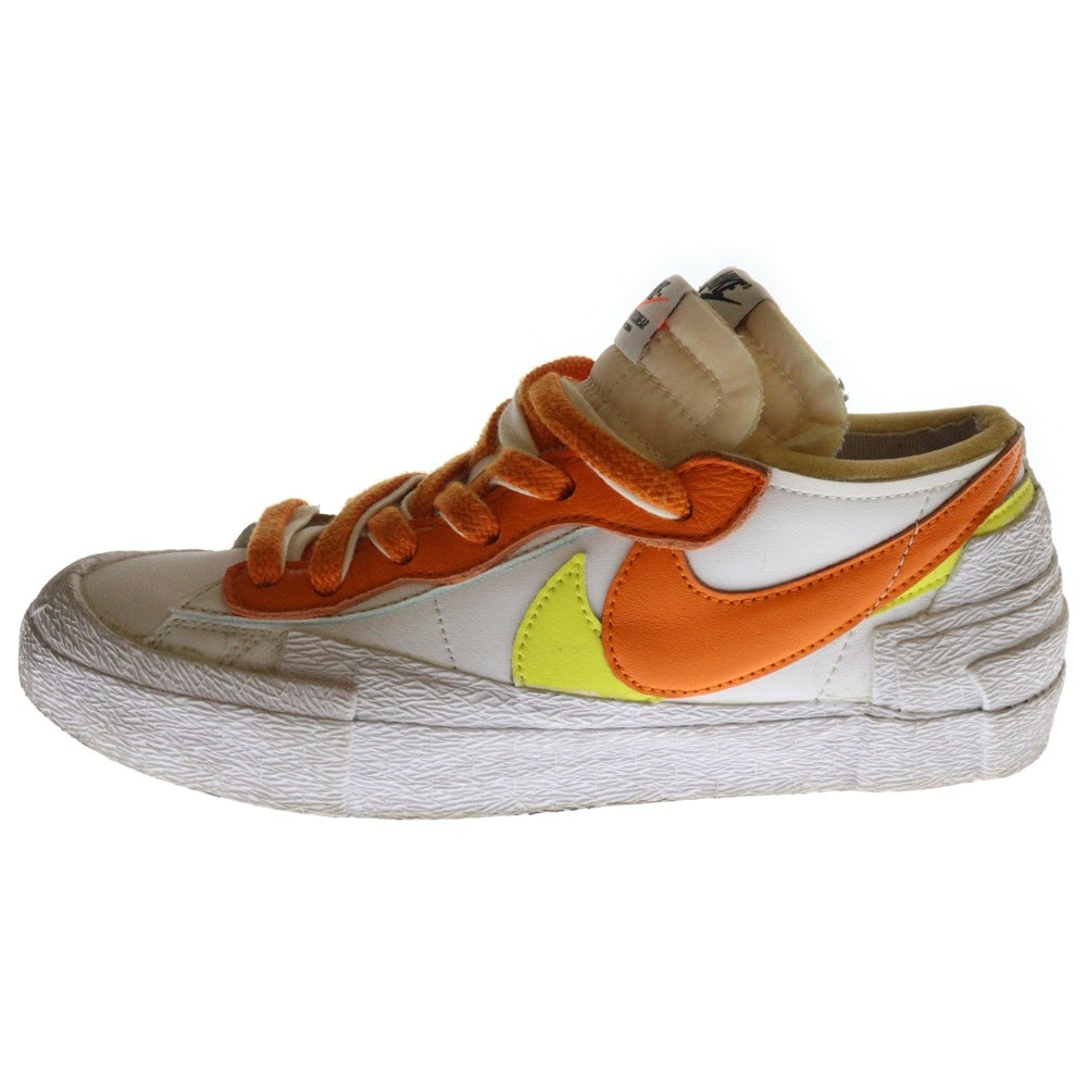 NIKE(ナイキ) ×sacai BLAZER LOW MAGMA ORANGE サカイ ブレーザー ローカットスニーカー ホワイト/オレンジ US6.5/24.5cm レディース DD1877-100