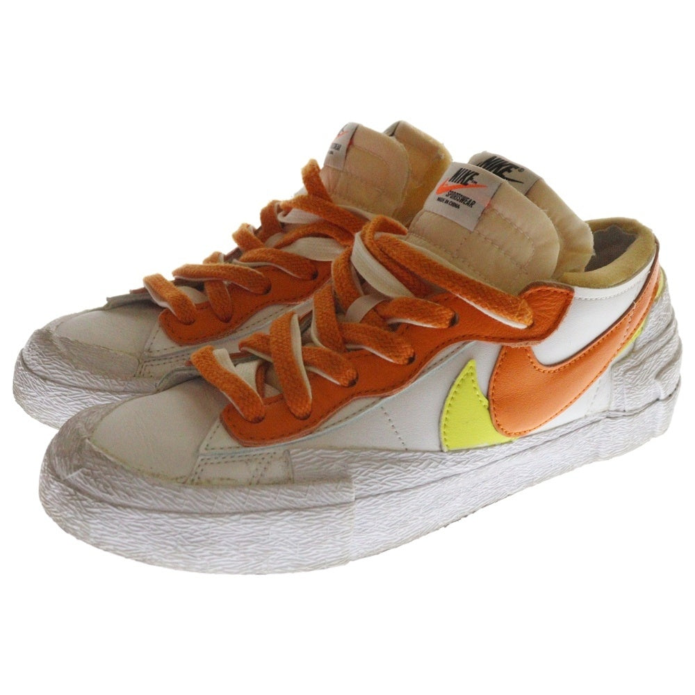 NIKE(ナイキ) ×sacai BLAZER LOW MAGMA ORANGE サカイ ブレーザー ローカットスニーカー ホワイト/オレンジ US6.5/24.5cm レディース DD1877-100