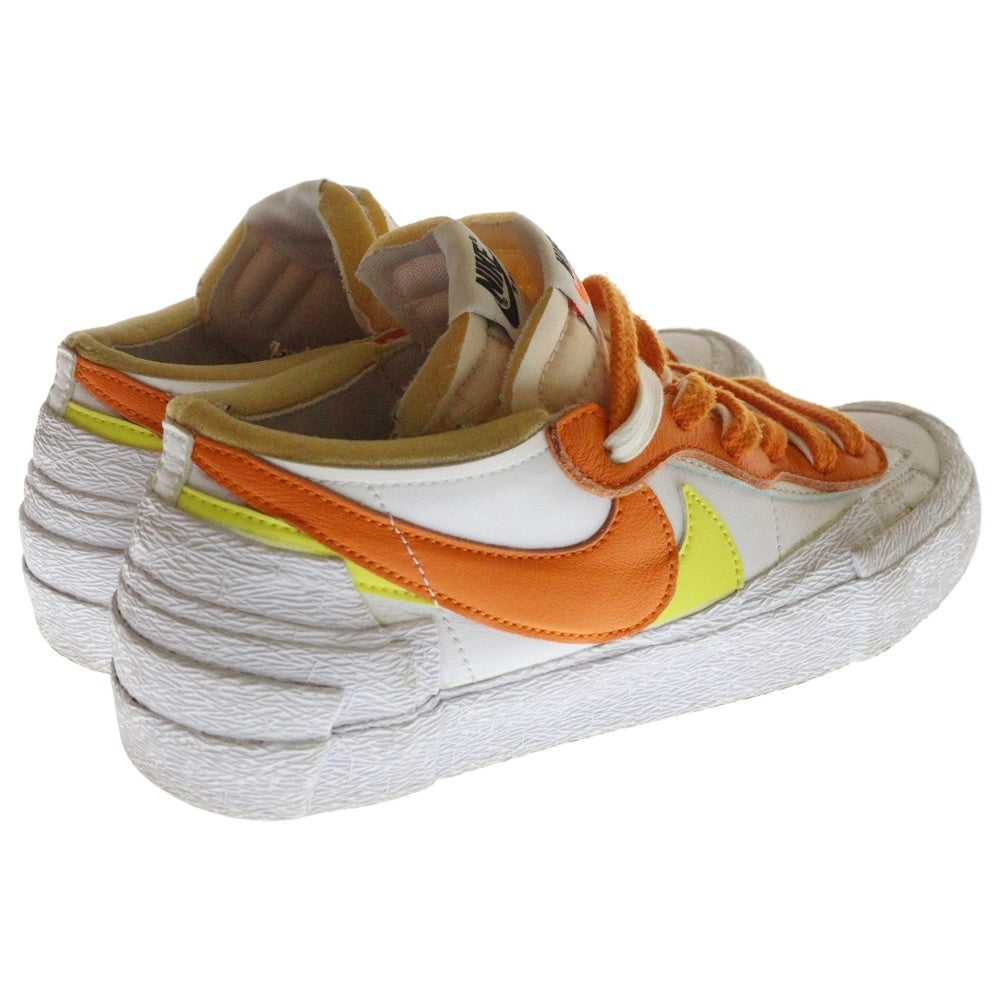 NIKE(ナイキ) ×sacai BLAZER LOW MAGMA ORANGE サカイ ブレーザー ローカットスニーカー ホワイト/オレンジ US6.5/24.5cm レディース DD1877-100