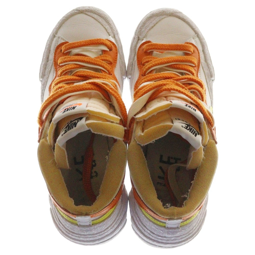 NIKE(ナイキ) ×sacai BLAZER LOW MAGMA ORANGE サカイ ブレーザー ローカットスニーカー ホワイト/オレンジ US6.5/24.5cm レディース DD1877-100