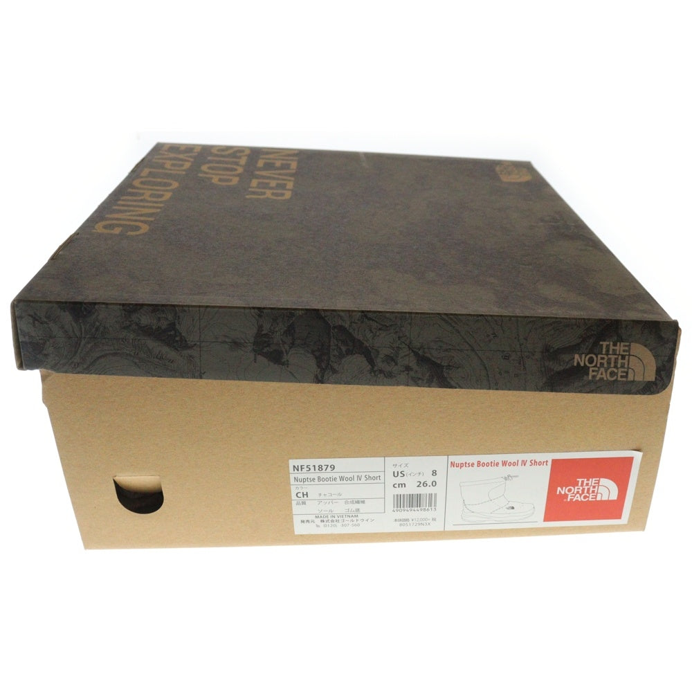 THE NORTH FACE(ザノースフェイス) NUPTSE BOOTIE WOOL IV ヌプシ ブーティ ウール スノーブーツ グレー NF51879