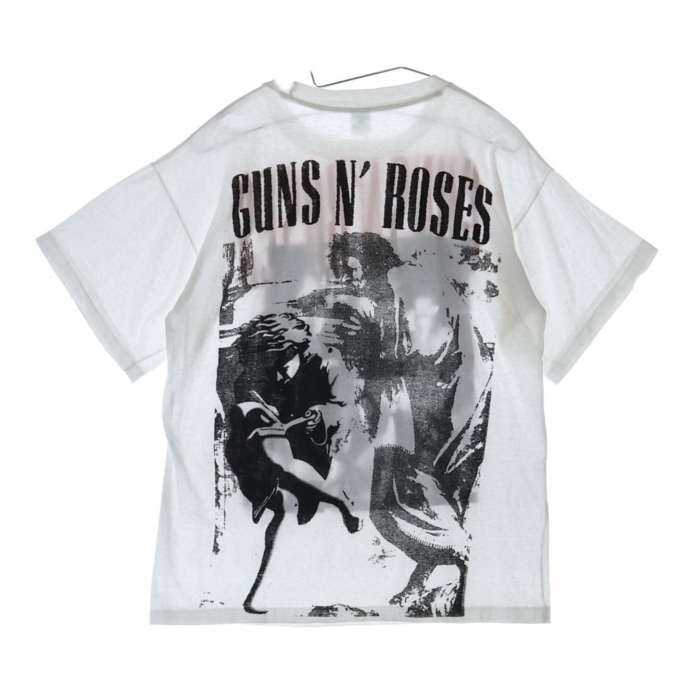 VINTAGE(ヴィンテージ) 90S VINTAGE GUNS AND ROSES USE YOUR ILLUSION TEE ヴィンテージ ガンズアンドローゼス ユースユアーイリュージョン オーバープリント半袖Tシャツ