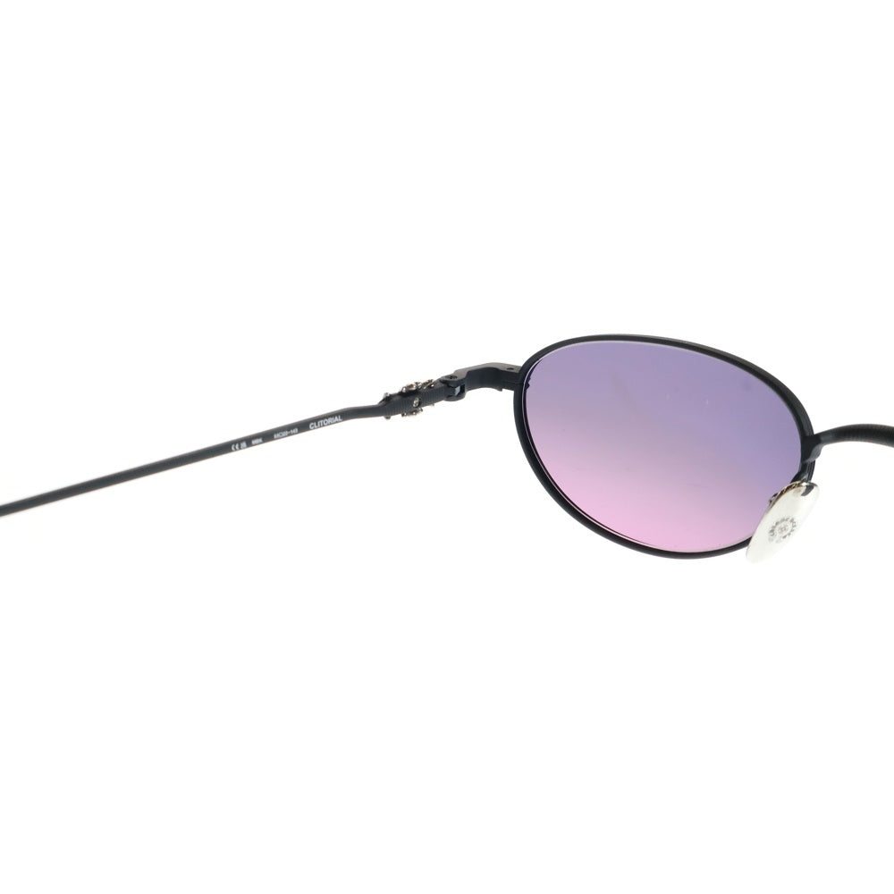 CHROME HEARTS(クロムハーツ) CLITORIAL オーバルフレーム カラーレンズサングラス メガネ 眼鏡 ブラック/パープル
