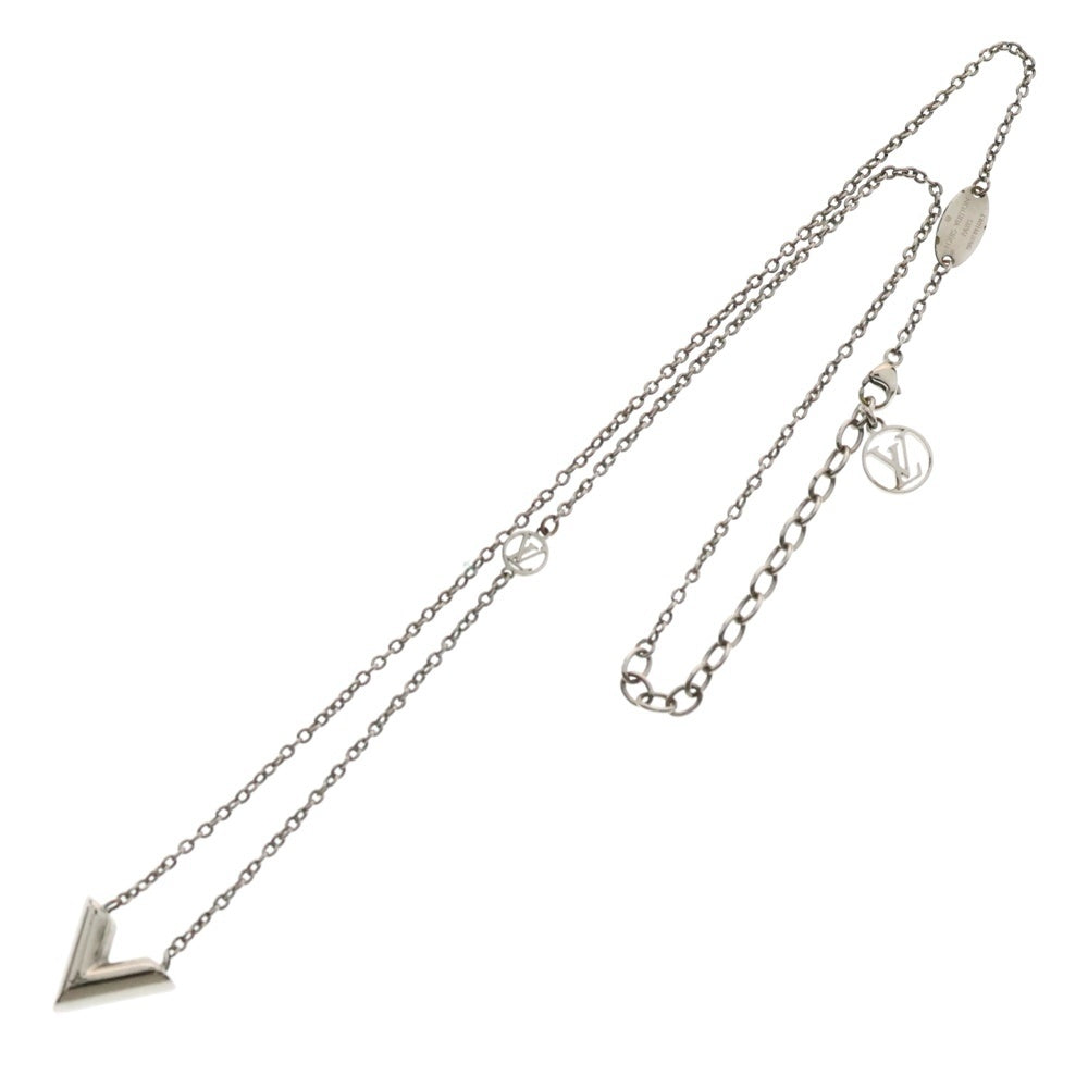 LOUIS VUITTON(ルイヴィトン) エセンシャルV ネックレス メタル ペンダント シルバー M63197