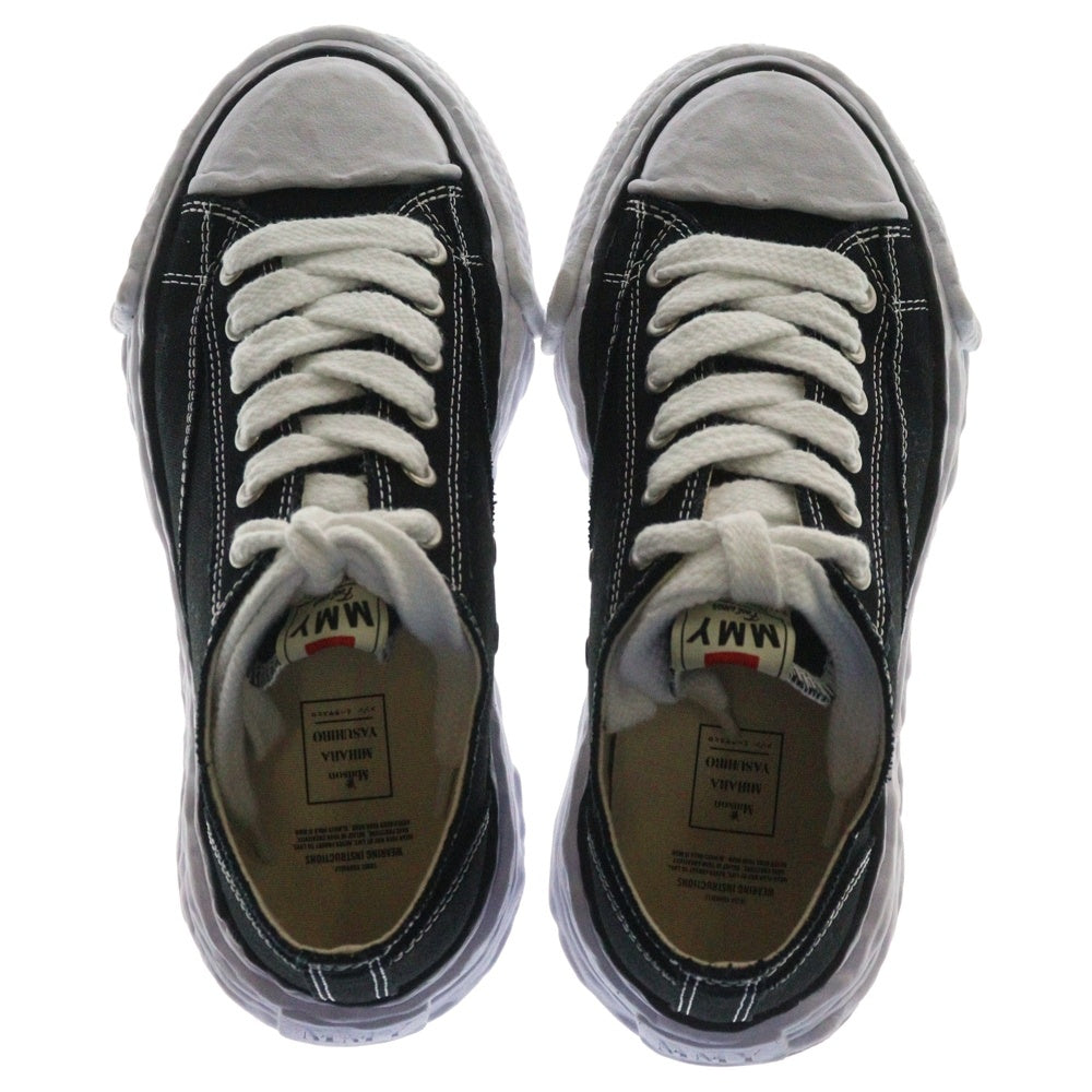 MAISON MIHARAYASUHIRO(メゾンミハラヤスヒロ) PETERSON23 OG Sole Canvas Low-top Sneaker ピーターソン キャンバスロートップ ローカットスニーカー ブラック/ホワイト A11FW702