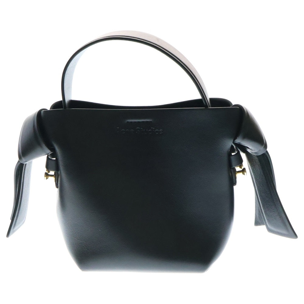 Acne Studios(アクネ ストゥディオズ) MUSUBI MICRO LEATHER BAG ムスビ マイクロ 2WAY レザー ショルダー ハンドバッグ レディース ブラック A10095