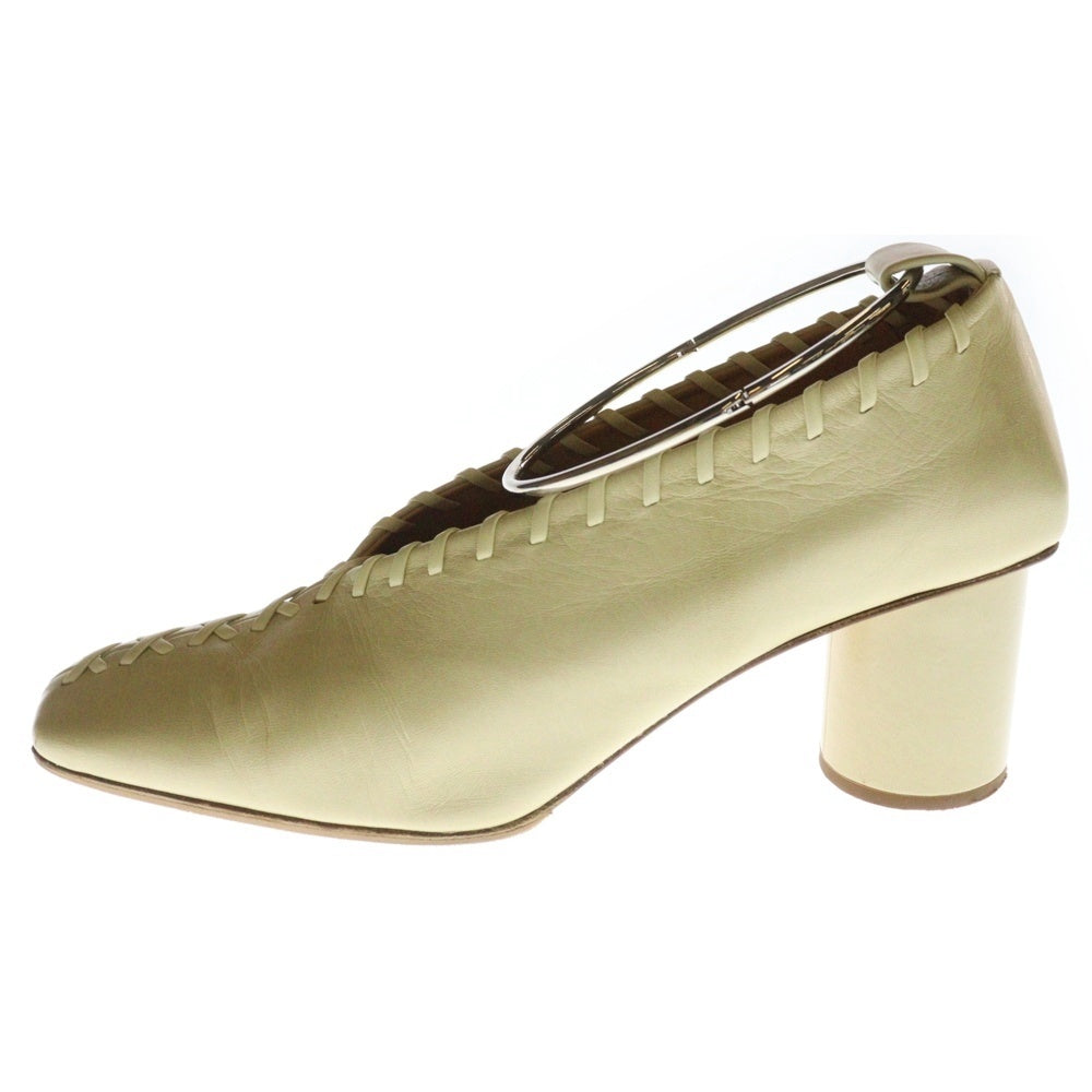 JIL SANDER(ジルサンダー) メタル アンクレット バレリーナ ヒール シューズ レディース アイボリー JS33034A