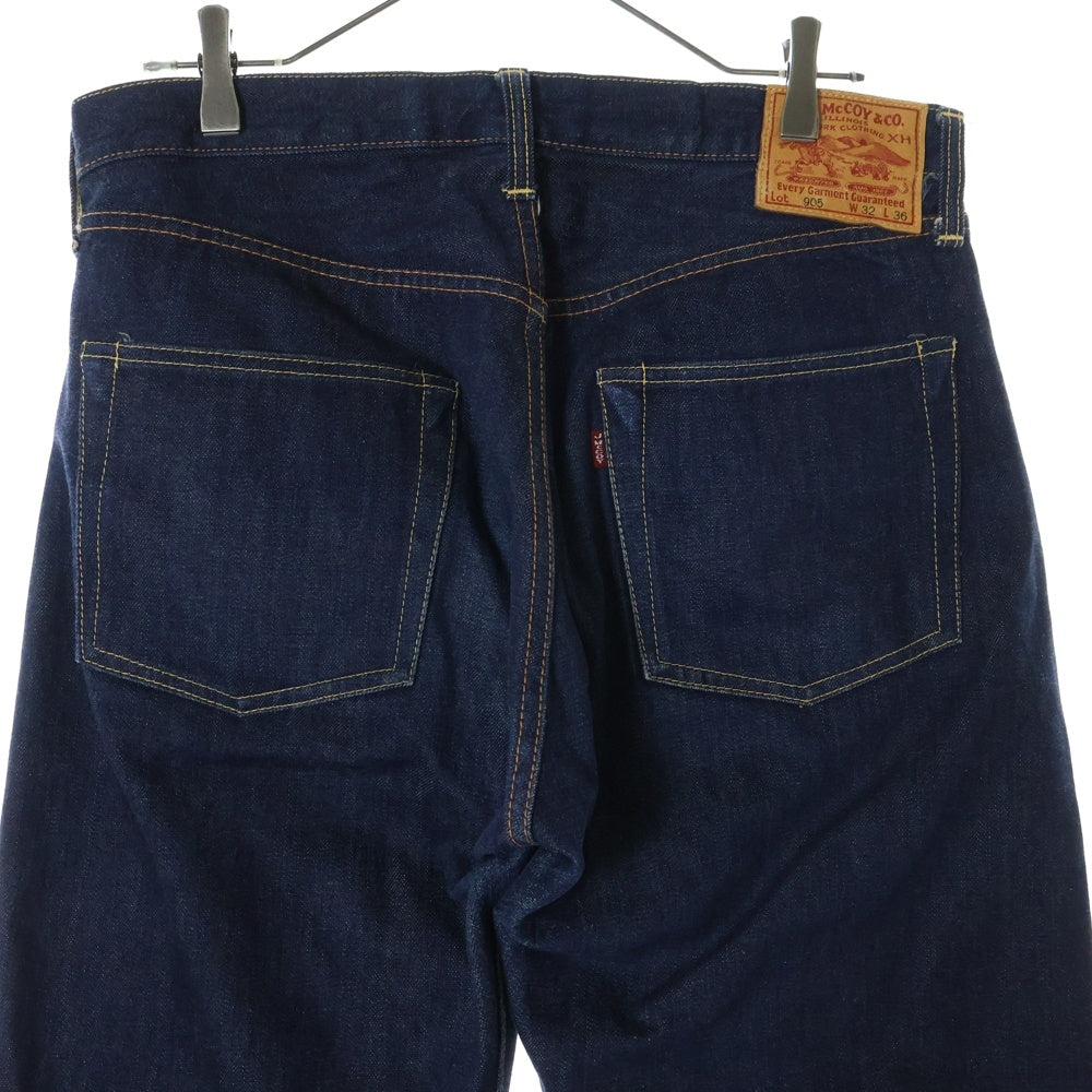 JOE McCOY(ジョーマッコイ) Lot 905 ボタンフライ ストレートデニムパンツ ジーンズ インディゴ