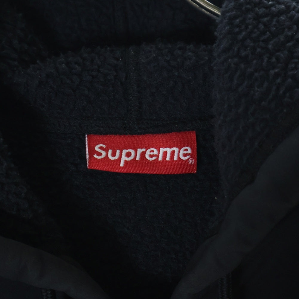 SUPREME(シュプリーム) 20AW WINDSTOPPER Zip Up Hooded Sweatshirt ウィンドストッパー スモールボックスロゴ フリース ジップアップパーカー ブラック