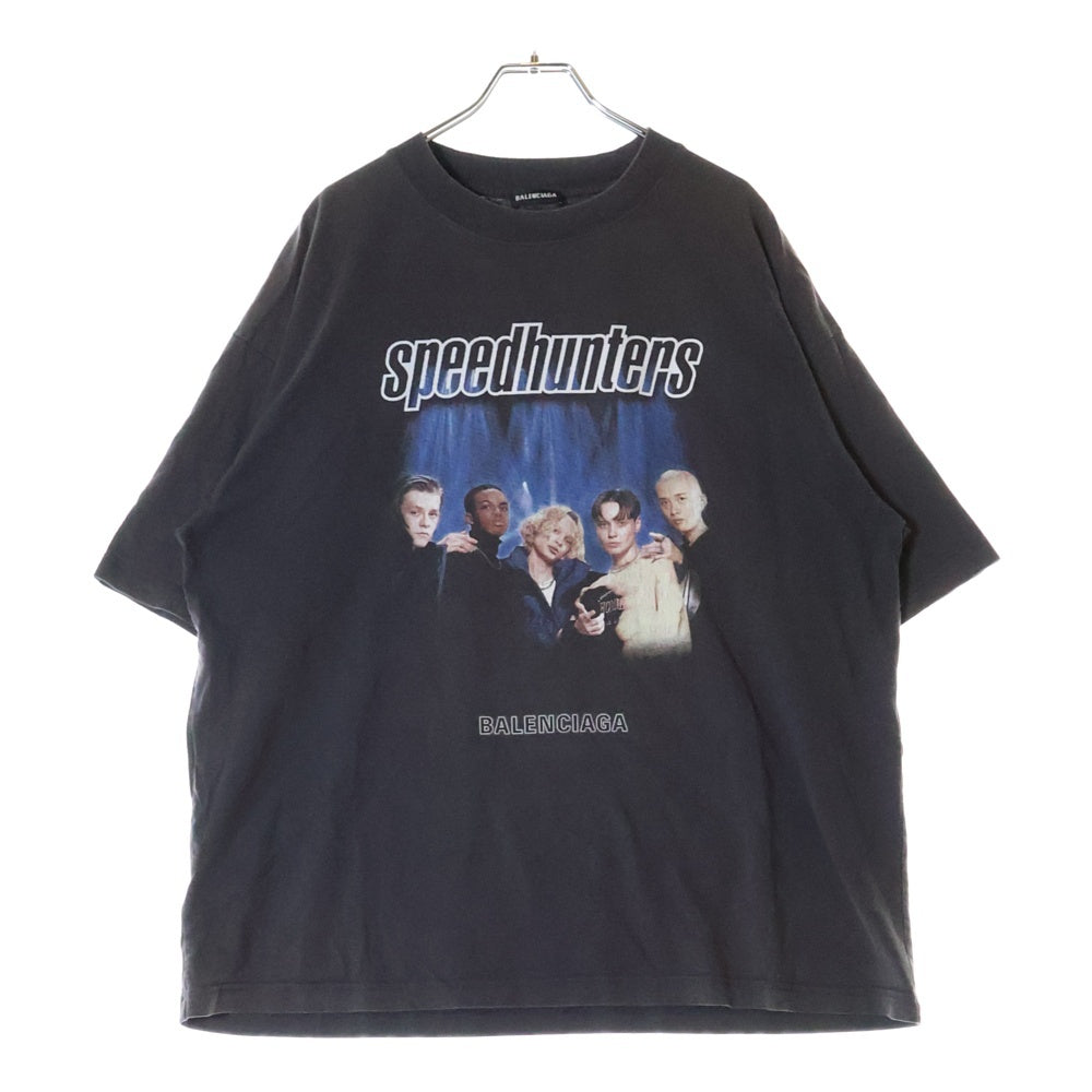 BALENCIAGA(バレンシアガ) SPEED HUNTERS スピードハンターズ グラフィックプリント クルーネック半袖Tシャツ カットソー チャコールグレー 541875 TCV38