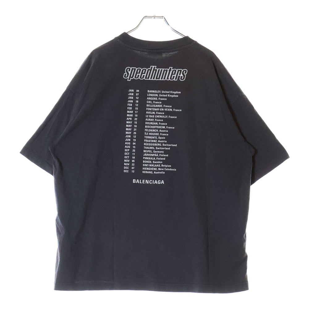 BALENCIAGA(バレンシアガ) SPEED HUNTERS スピードハンターズ グラフィックプリント クルーネック半袖Tシャツ カットソー チャコールグレー 541875 TCV38
