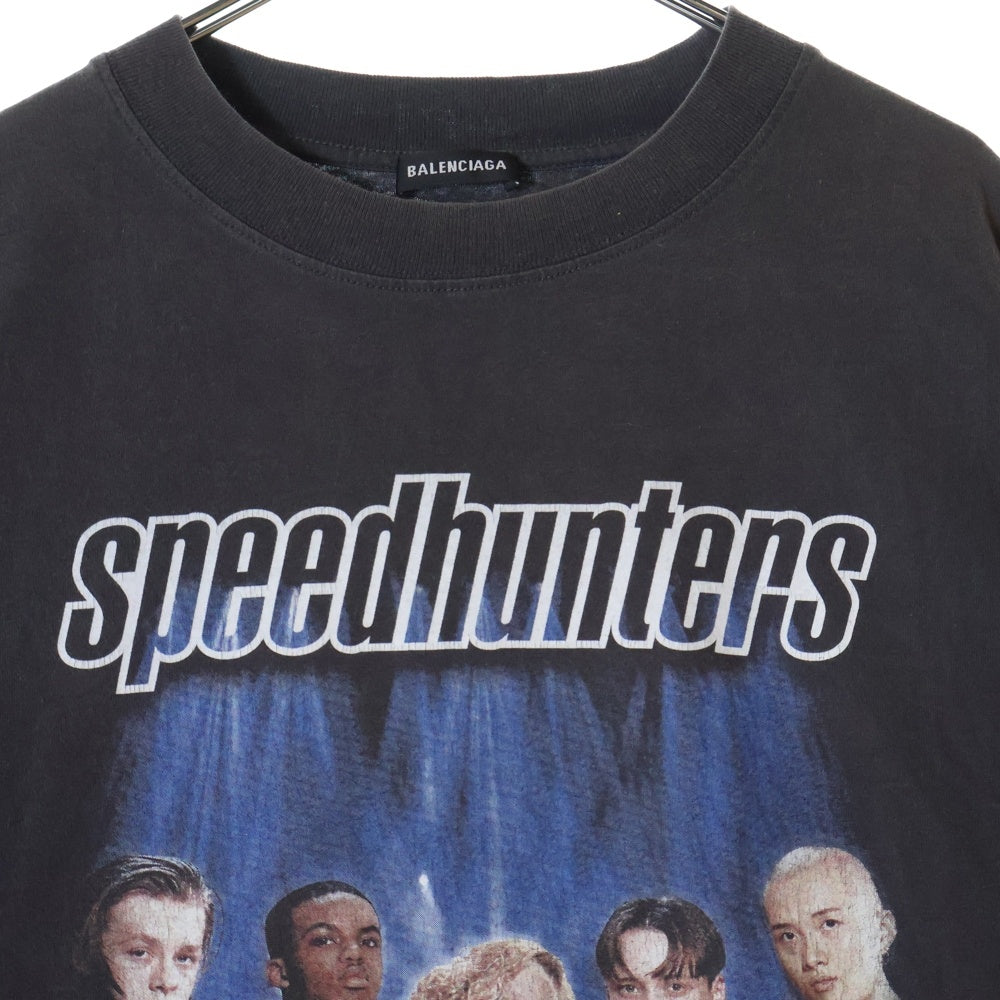 BALENCIAGA(バレンシアガ) SPEED HUNTERS スピードハンターズ グラフィックプリント クルーネック半袖Tシャツ カットソー チャコールグレー 541875 TCV38