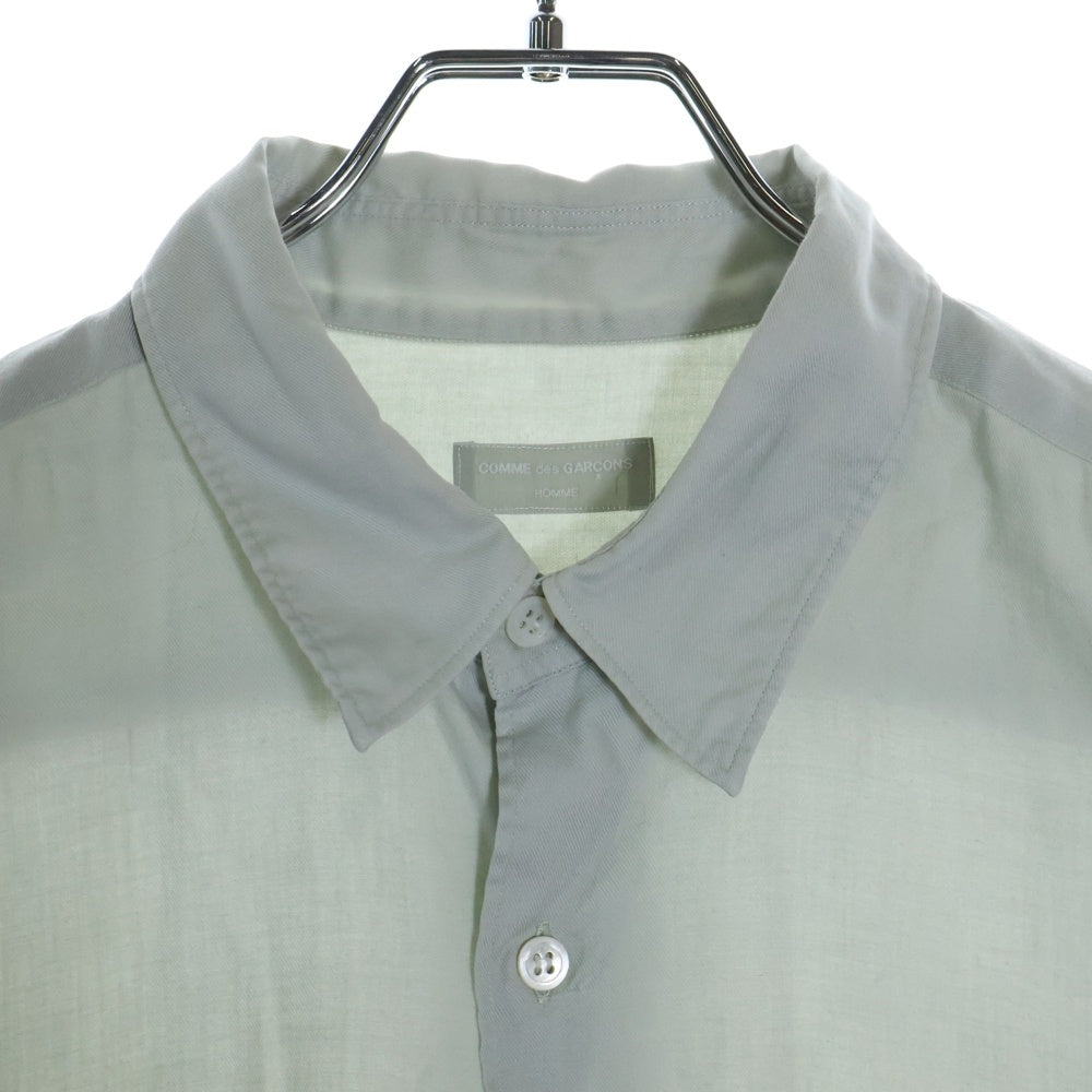 COMME des GARCONS HOMME(コムデギャルソンオム) 93AW 田中期 田中オム 銀タグ ロングスリーブ 長袖 プレーン シャツ グレー HE-030120