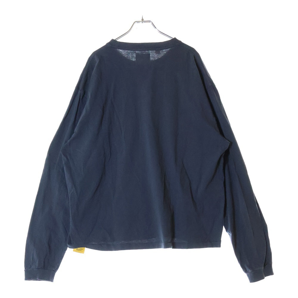 GALLERY DEPT.(ギャラリーデプト) ペイントロゴ チェストポケット ロングスリーブ Tシャツ カットソー ネイビー