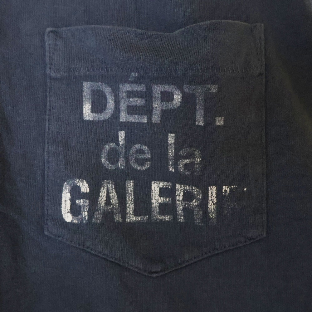 GALLERY DEPT.(ギャラリーデプト) ペイントロゴ チェストポケット ロングスリーブ Tシャツ カットソー ネイビー