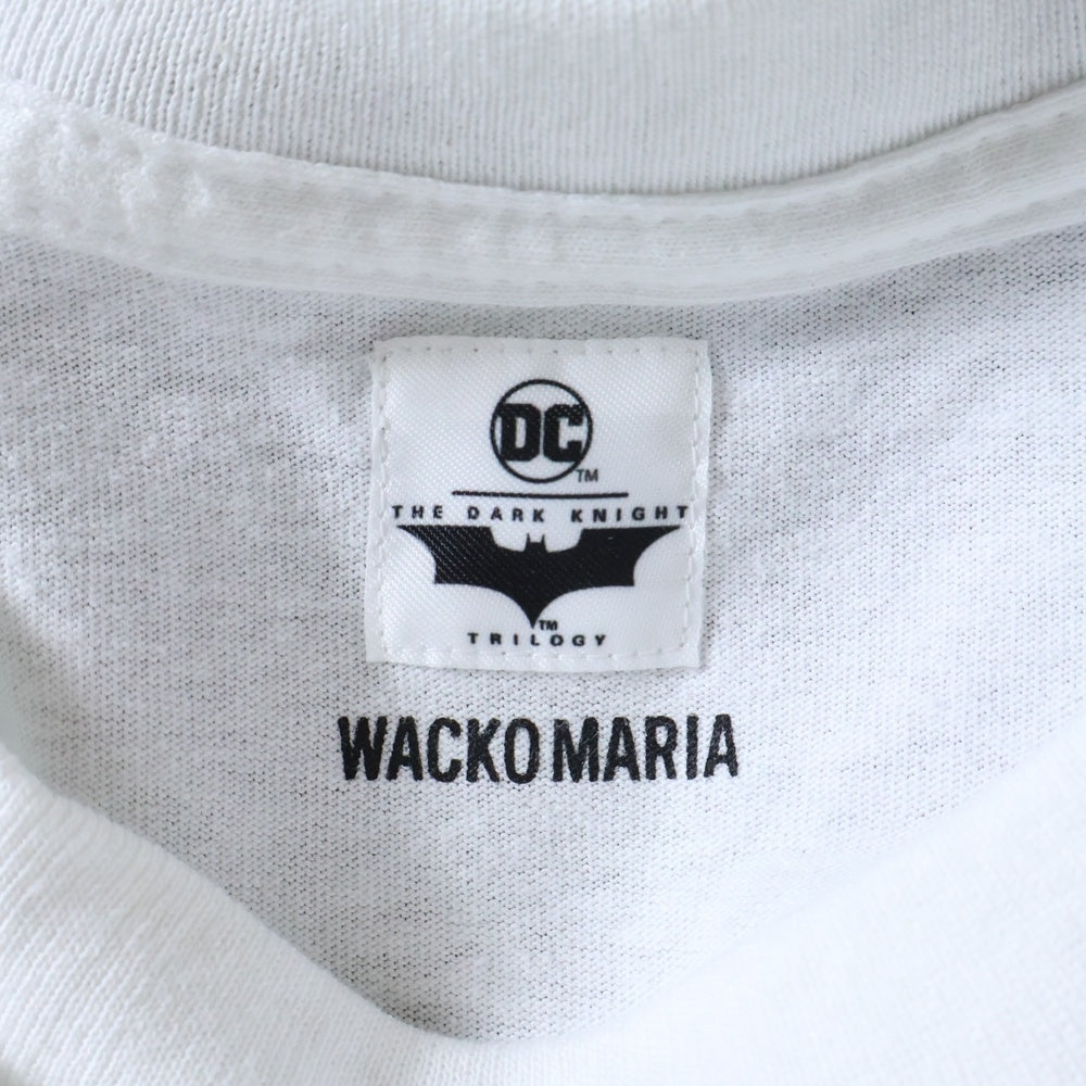 WACKO MARIA(ワコマリア) ×THE DARK KNIGHT TRILOGY REW NECK T-SHIRT TYPE-5 ダークナイトトリロジー バックプリント クルーネック コットン 半袖Tシャツ TDKT-WM-TEE05