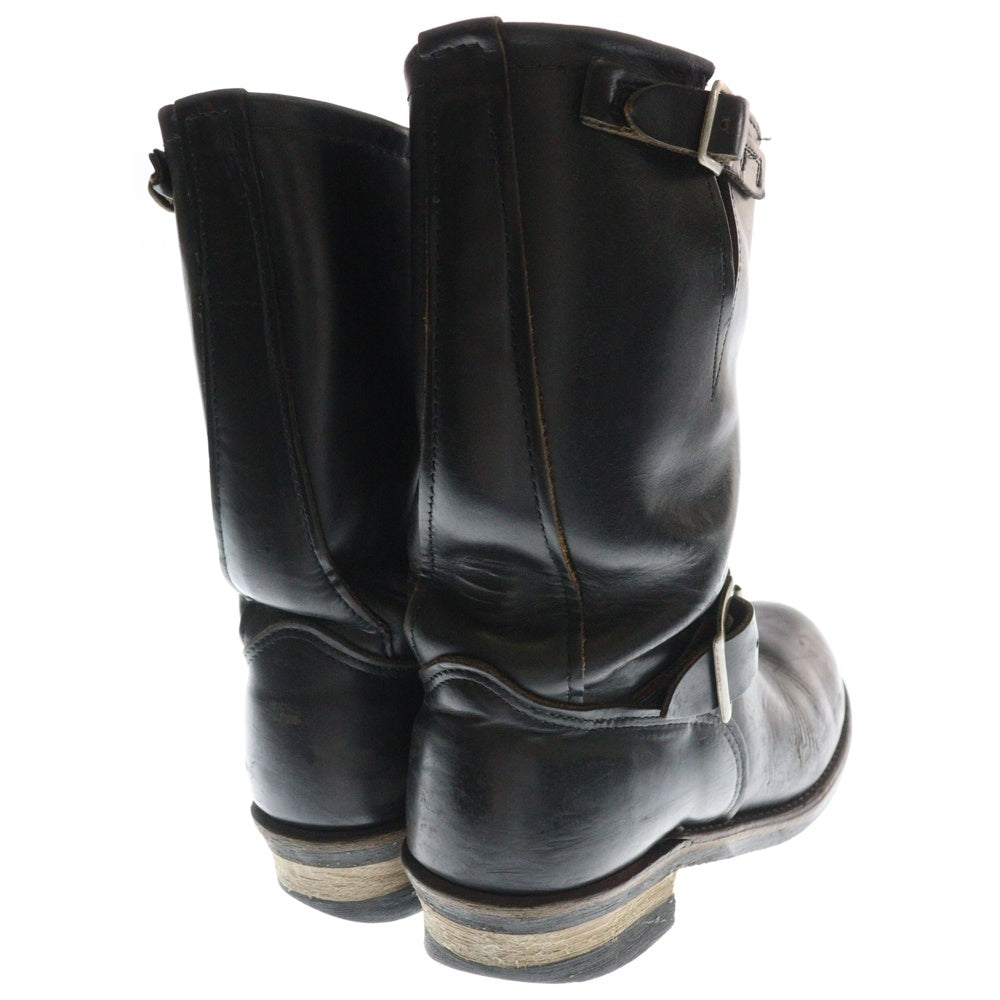 RED WING(レッド ウイング) 90S プリント羽タグ PT91 レザー エンジニア ブーツ ブラック ANSI Z41 PT91 MI/75 C/75