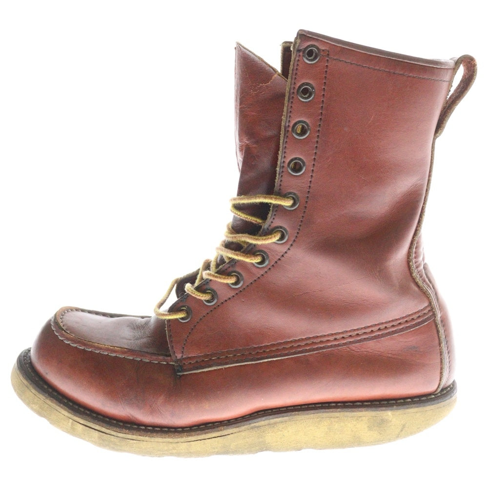 RED WING(レッド ウイング) 90S 半円犬タグ アイリッシュセッター レザー レースアップ ブーツ ブラウン 877