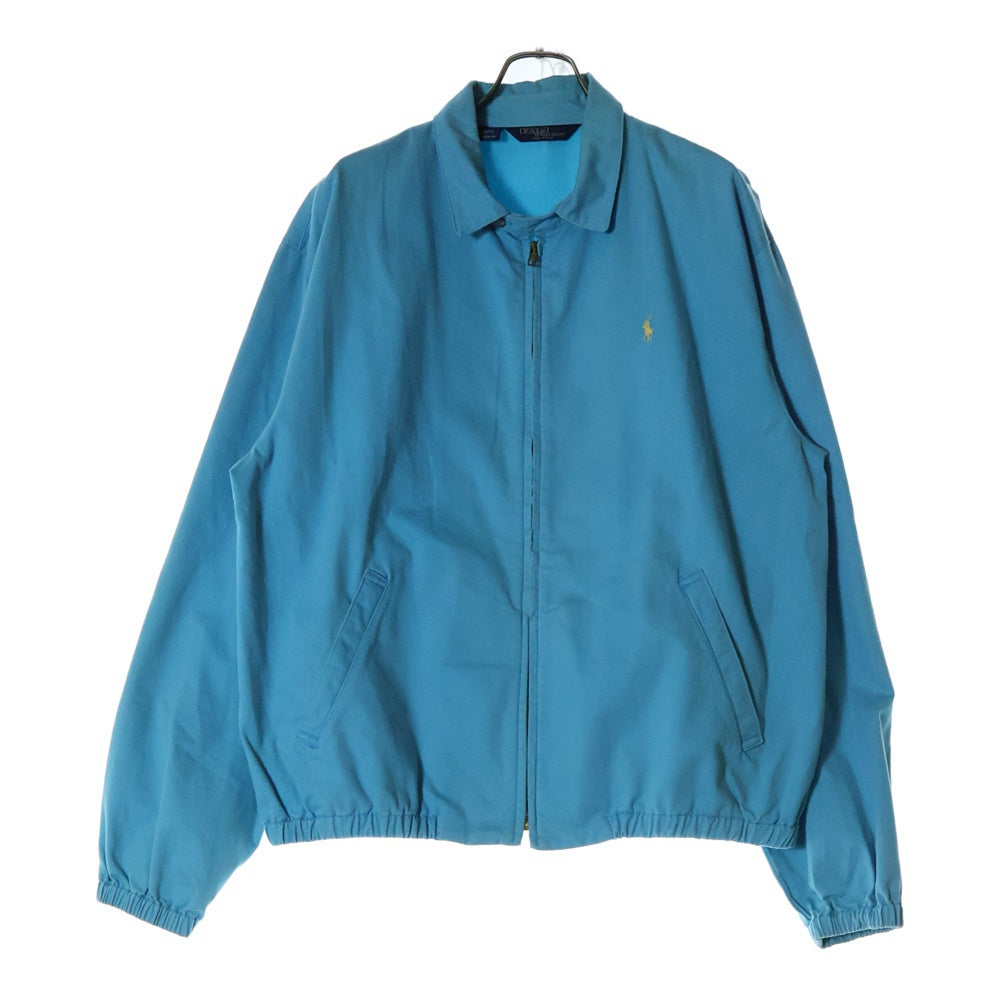 POLO RALPH LAUREN(ポロラルフローレン) 80～90s VINTAGE 三角タグ USA製 ポニー刺繍 スウィングトップジャケット ライトブルー×イエロー