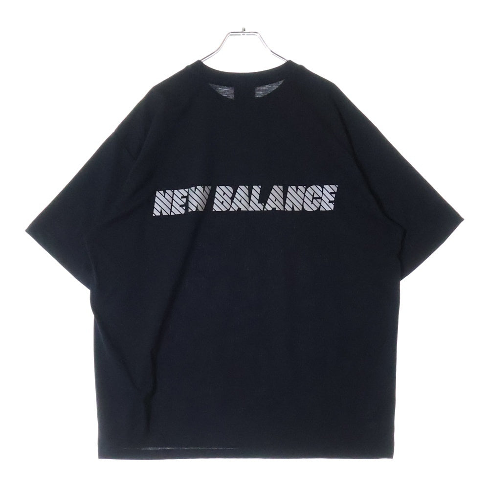 New Balance(ニューバランス) REFLECTION LOGO TEE リフレクション ロゴ クルーネック 半袖Tシャツ カットソー ブラック AMT45005
