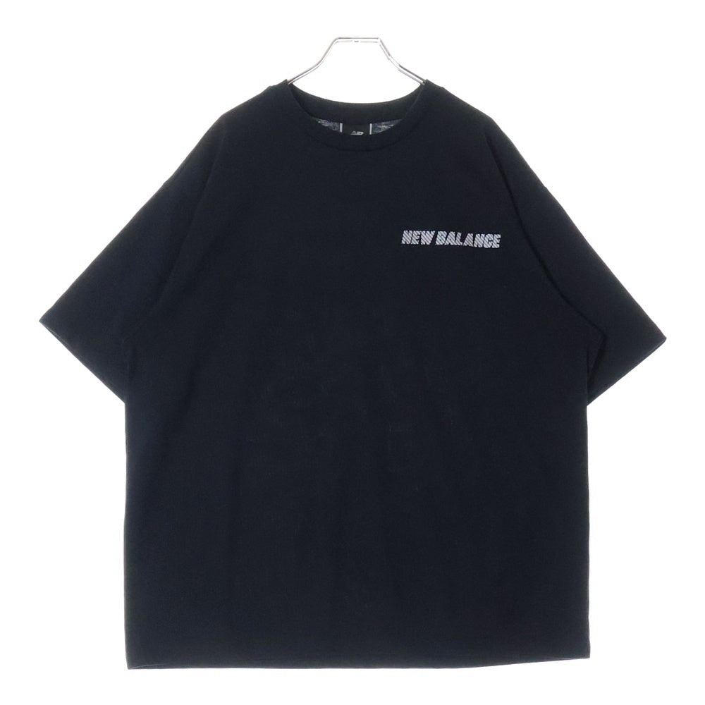 New Balance(ニューバランス) REFLECTION LOGO TEE リフレクション ロゴ クルーネック 半袖Tシャツ カットソー ブラック AMT45005