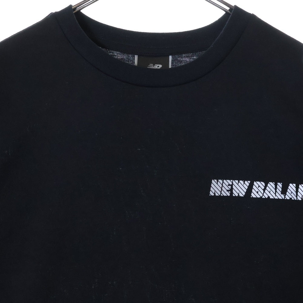 New Balance(ニューバランス) REFLECTION LOGO TEE リフレクション ロゴ クルーネック 半袖Tシャツ カットソー ブラック AMT45005