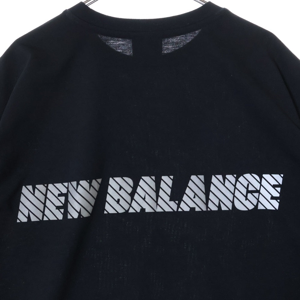 New Balance(ニューバランス) REFLECTION LOGO TEE リフレクション ロゴ クルーネック 半袖Tシャツ カットソー ブラック AMT45005