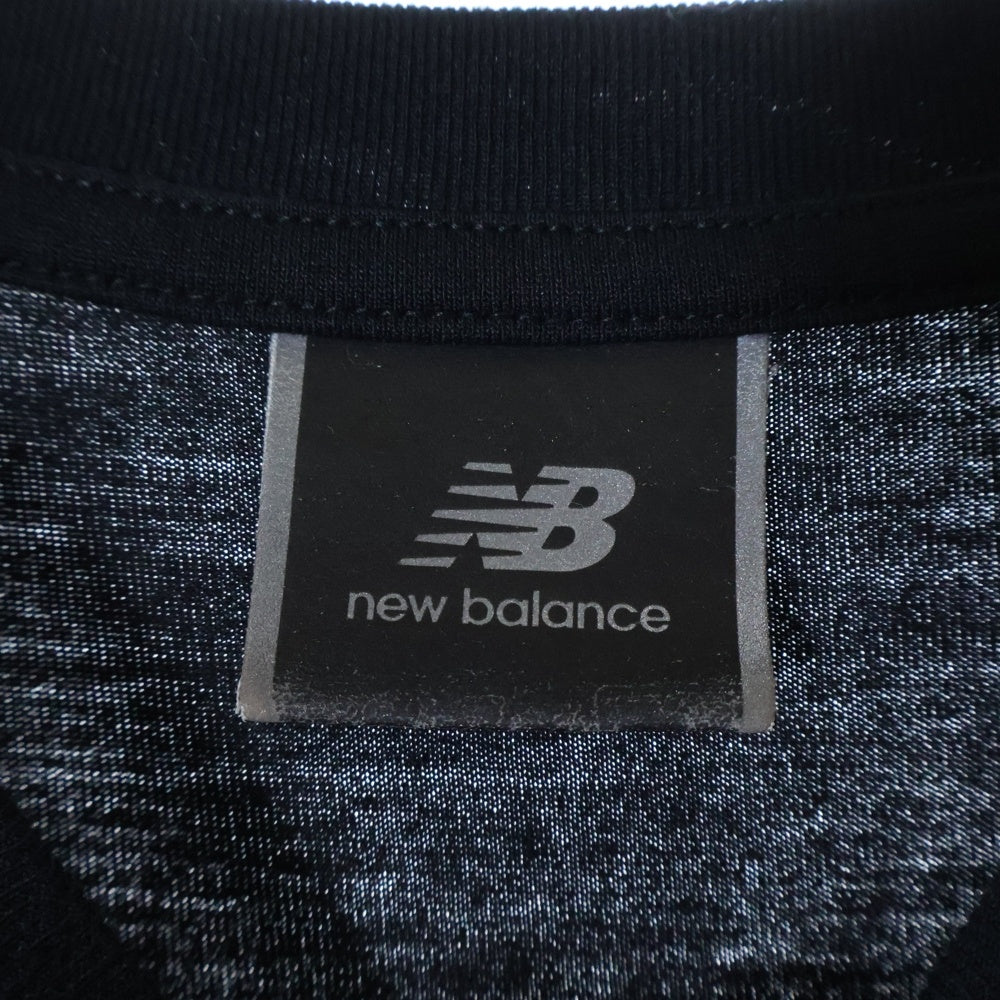 New Balance(ニューバランス) REFLECTION LOGO TEE リフレクション ロゴ クルーネック 半袖Tシャツ カットソー ブラック AMT45005