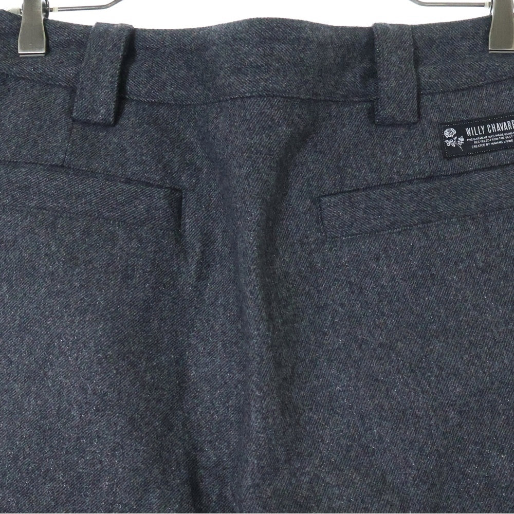 WILLY CHAVARRIA(ウィリーチャバリア) WOOL WIDE PANTS ウール ワイド パンツ グレー