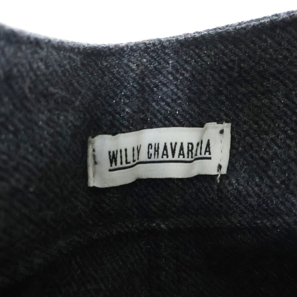 WILLY CHAVARRIA(ウィリーチャバリア) WOOL WIDE PANTS ウール ワイド パンツ グレー