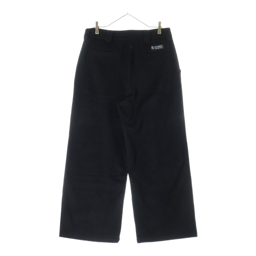 WILLY CHAVARRIA(ウィリーチャバリア) WOOL WIDE PANTS ウール ワイド パンツ ブラック