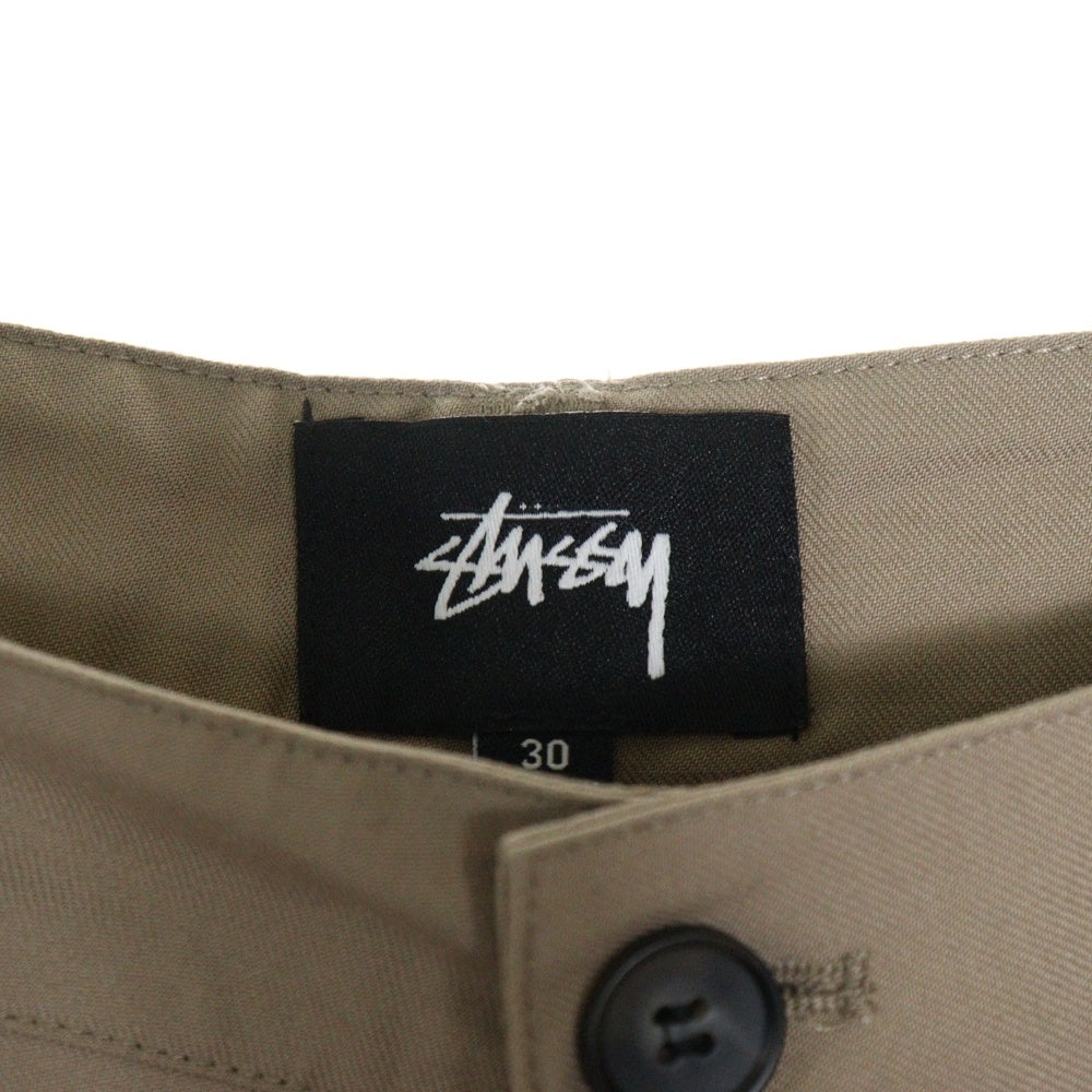 STUSSY(ステューシー) VOLUME PLEATED TROUSER PANTS ボリューム トラウザー プリーツド パンツ ベージュ